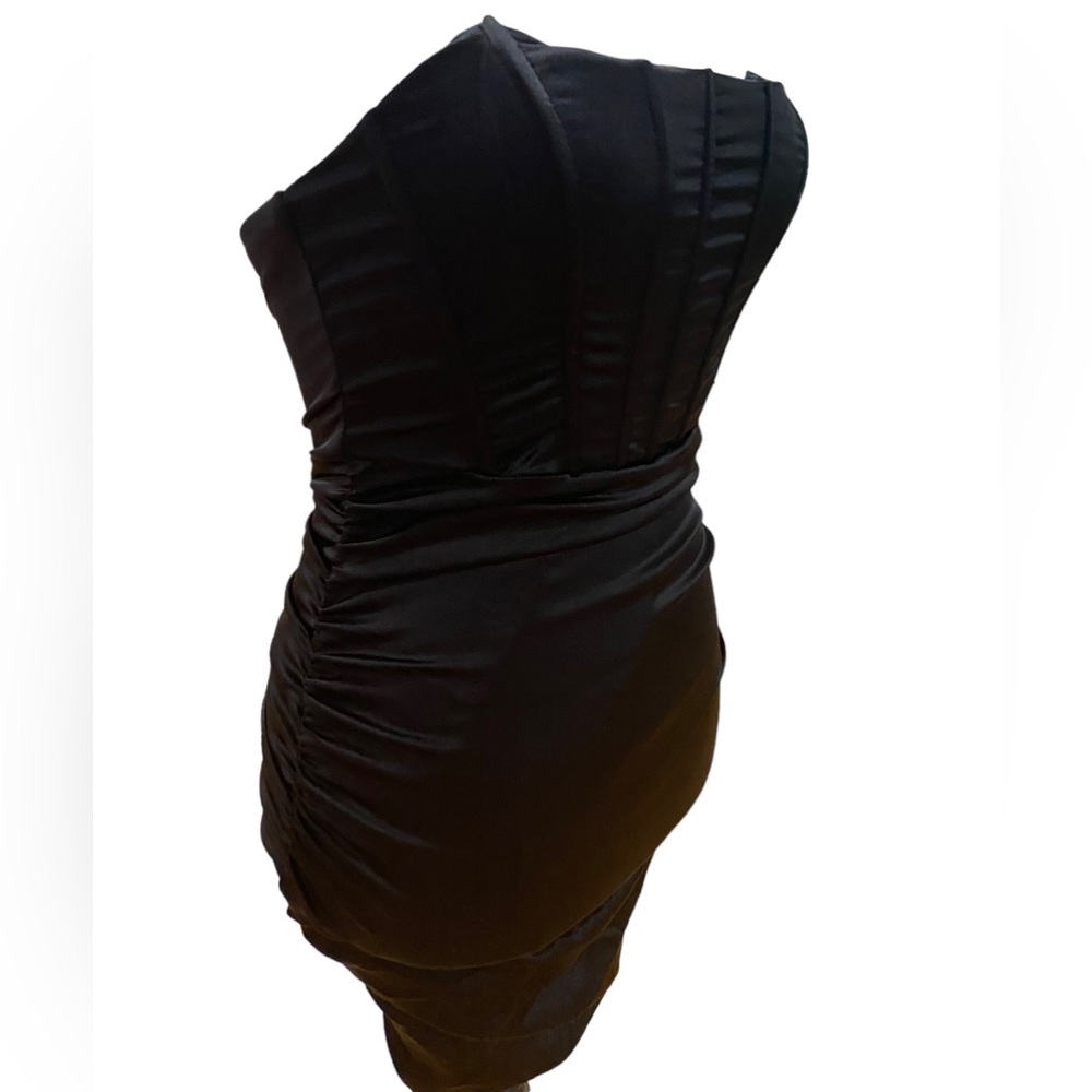 Corset Top Ruched Mini Dress - Picture 2 of 4